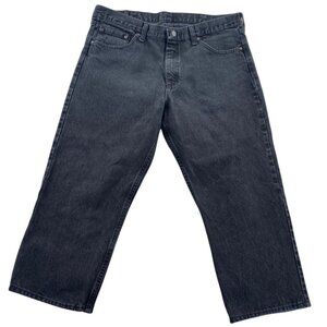 Wrangler Mens Jeans Size 36x29 Hemmed to 36x23 Black Denim Classic Fit Relaxed